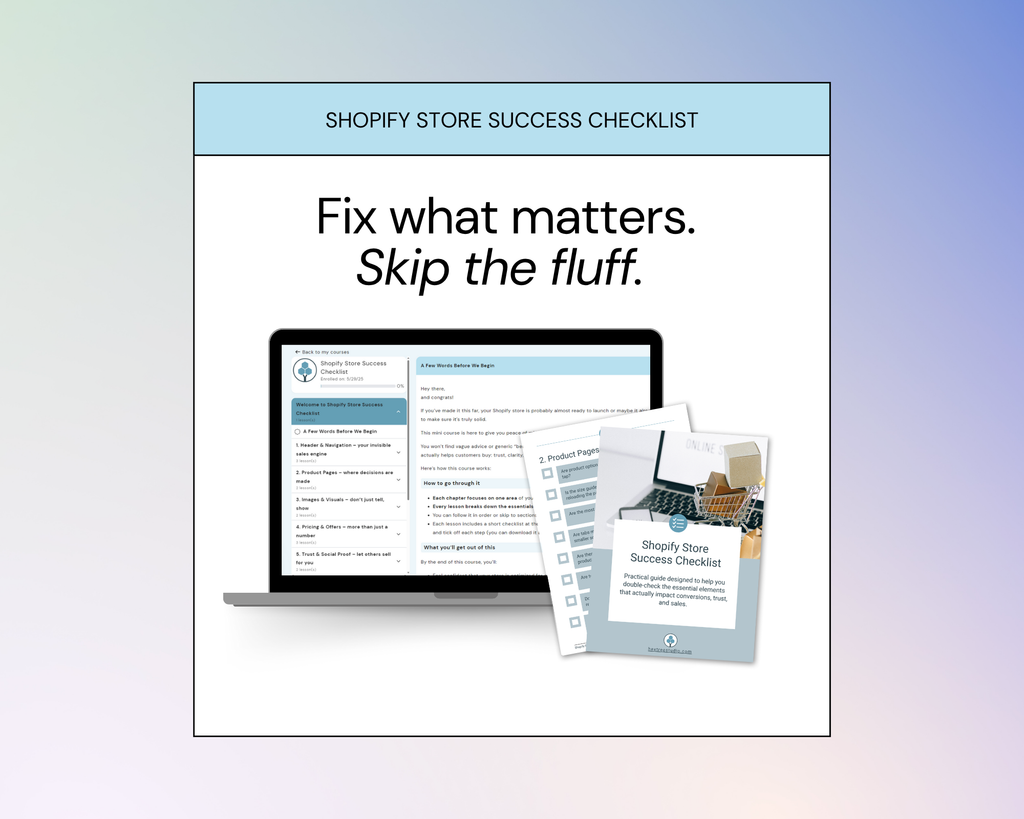 Shopify Store Success Checklist