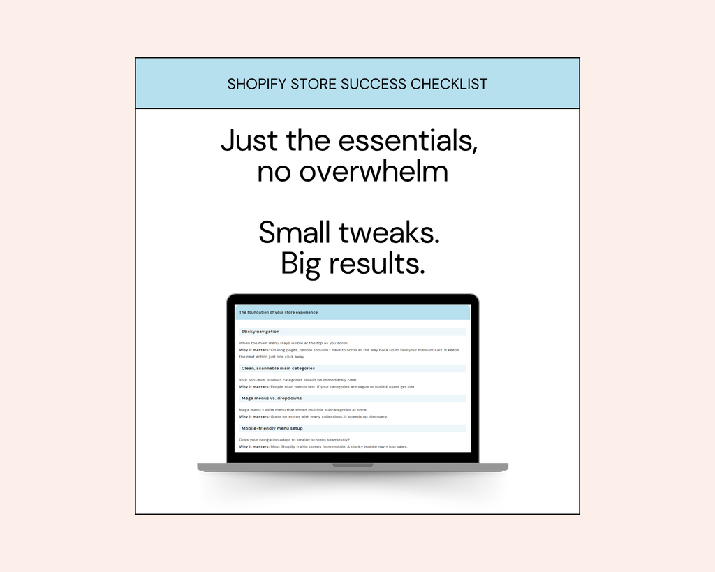 Shopify Store Success Checklist