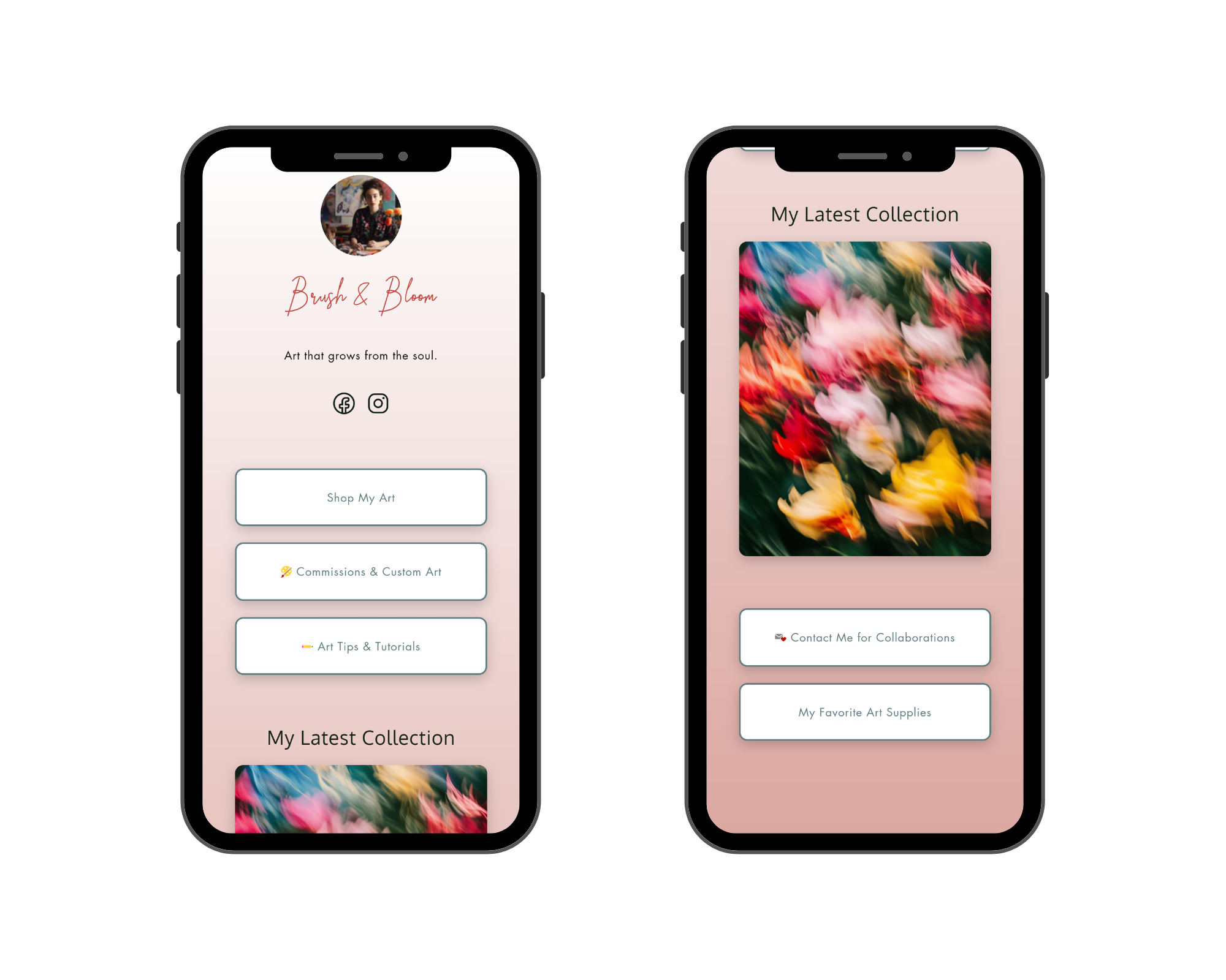 Social Links Section