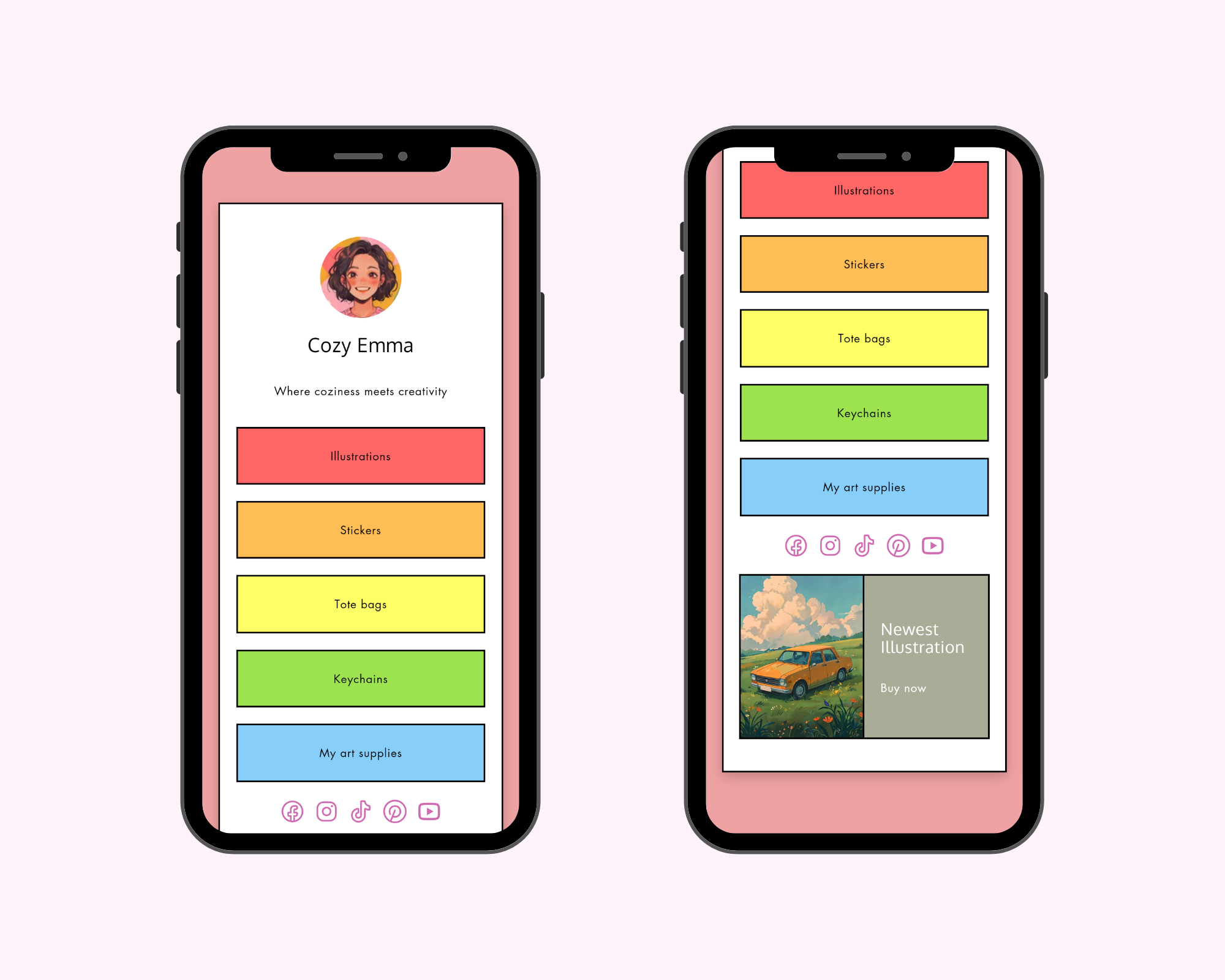 Social Links Section