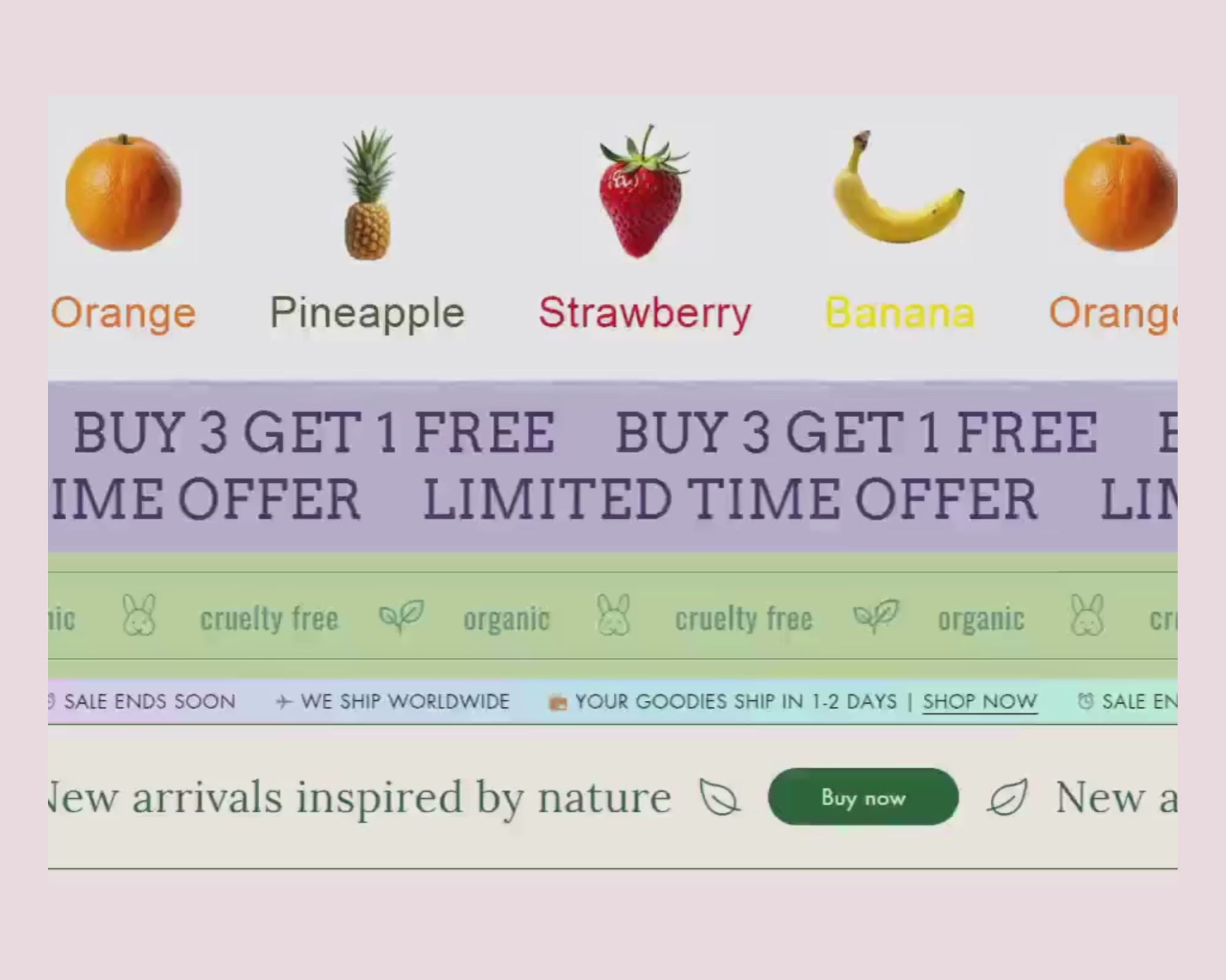 Scrolling Marquee Section