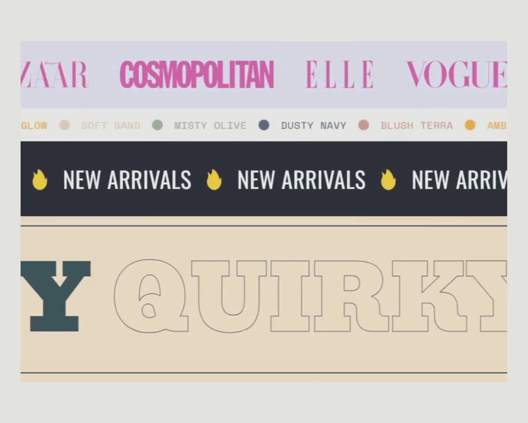 Scrolling Marquee Section